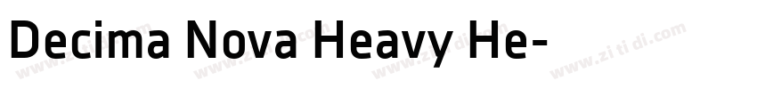 Decima Nova Heavy He字体转换